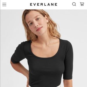 NWT Everlane scoop neck top